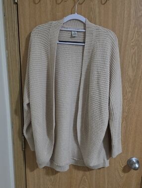 💫Open-Front Cream Knit Women's Sweater Cardigan